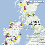 tour ireland map